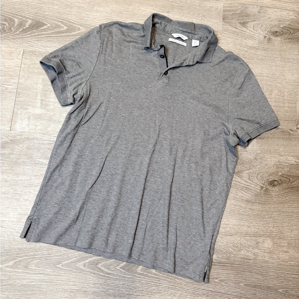 •CALVIN KLEIN• LIQUID TOUCH POLO